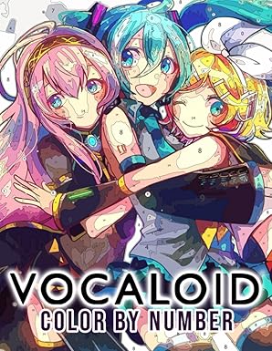 Hatsune Miku Coloring Page, Kawaii Vocaloid Fanart (Digital Download)